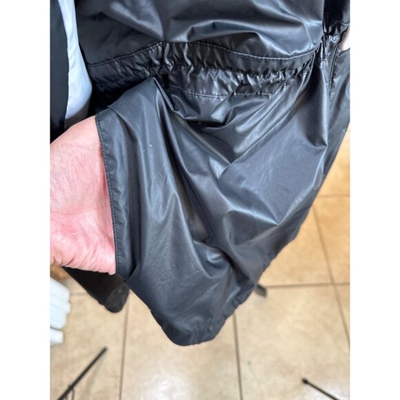 Adidas Outline Legend Ink Windbreaker Black Lightweight Hooded Jacket Size L - Picture 12 of 16